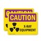 Signmission Radiation & Laser Sign, 3.5 in H x 5 in W, Vinyl Decal, Rectangle OS-2PACK-CR-D-35-L-10197 - alternate 1